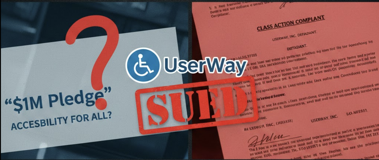 UserWay's "$1 Million Pledge" Didn't Stop the Lawsuit: The BloomsyBox Case and 187 Others